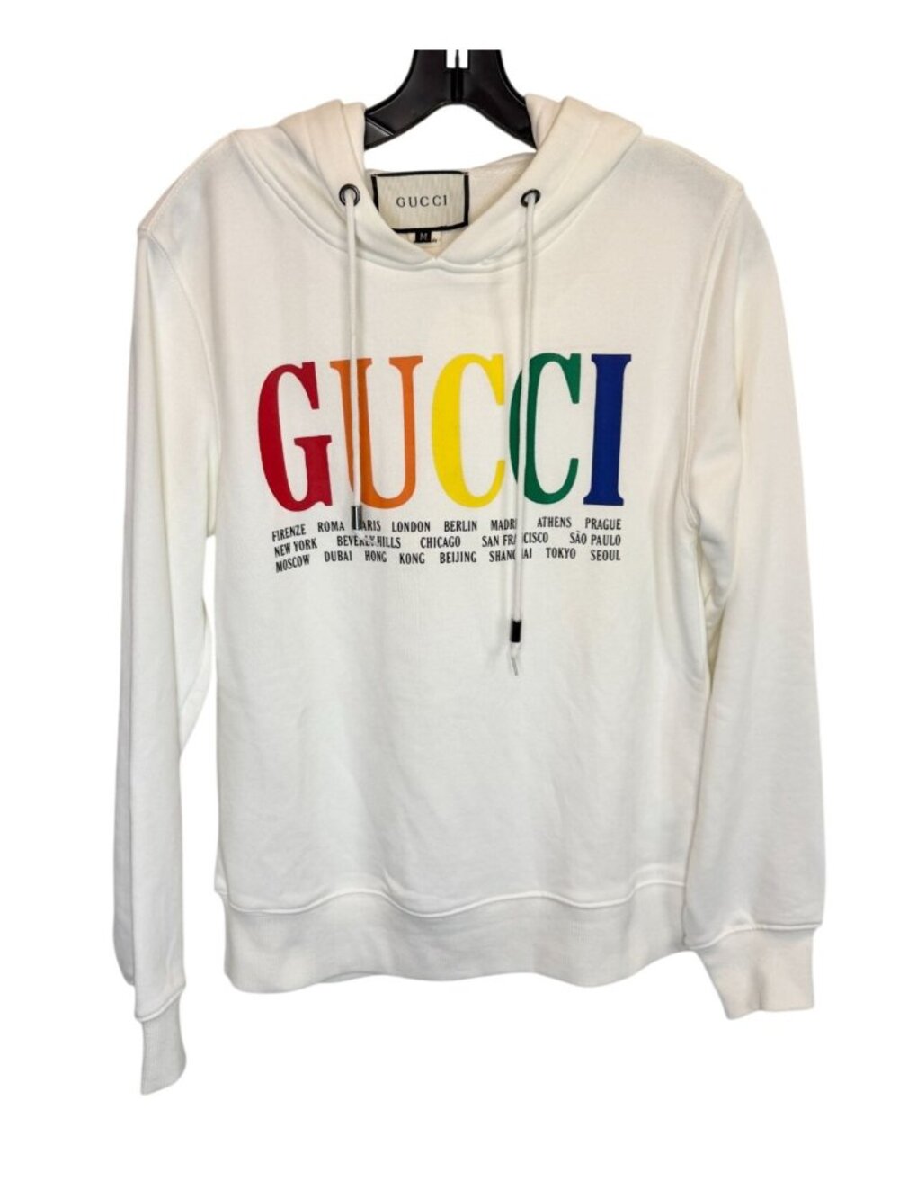 Gucci Cities Rainbow Hoodie - Size M